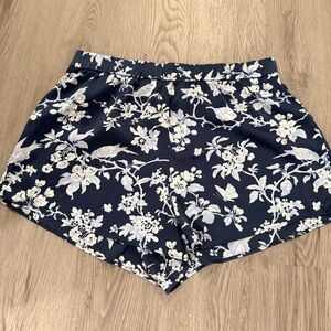Abercrombie & Fitch Navy Floral PJ Shorts